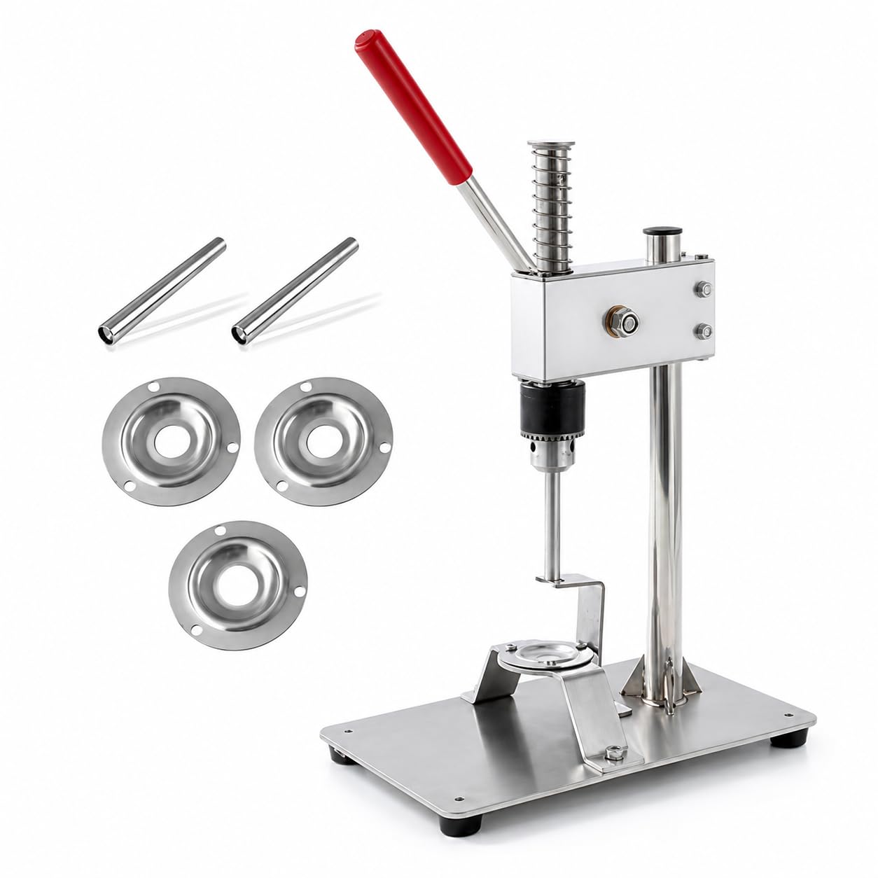 Descorazonador de frutas con asa, cuchillas reemplazables para una fácil extracción del núcleo, incluye cuchillas de 9 mm, 11 mm y 12 mm para preparación de cocina