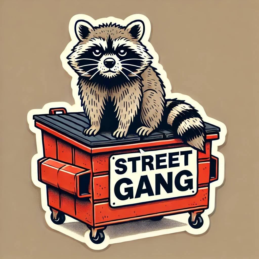 Raccoon Bandana Sticker – 4 Inch Funny Patriotic Vinyl Decal for Car Bumper, Laptop, Cooler, Yeti Cup – American Flag Headband Raccoon Waterproof Sticker for Adults, Toolbox, Wall image 4