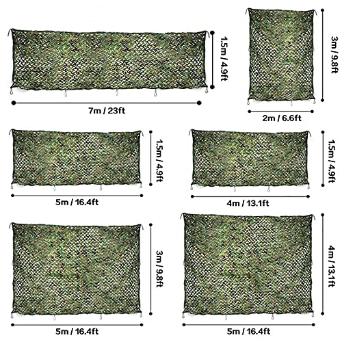 Camouflage Netz, Tarnnetz Sonnenschutz Tarnnetz Dschungel Sichtschutz Armee Tarnung Net Tarnung Netz 3×3m 3×4m 4×5m 4×6m… – Bild 5