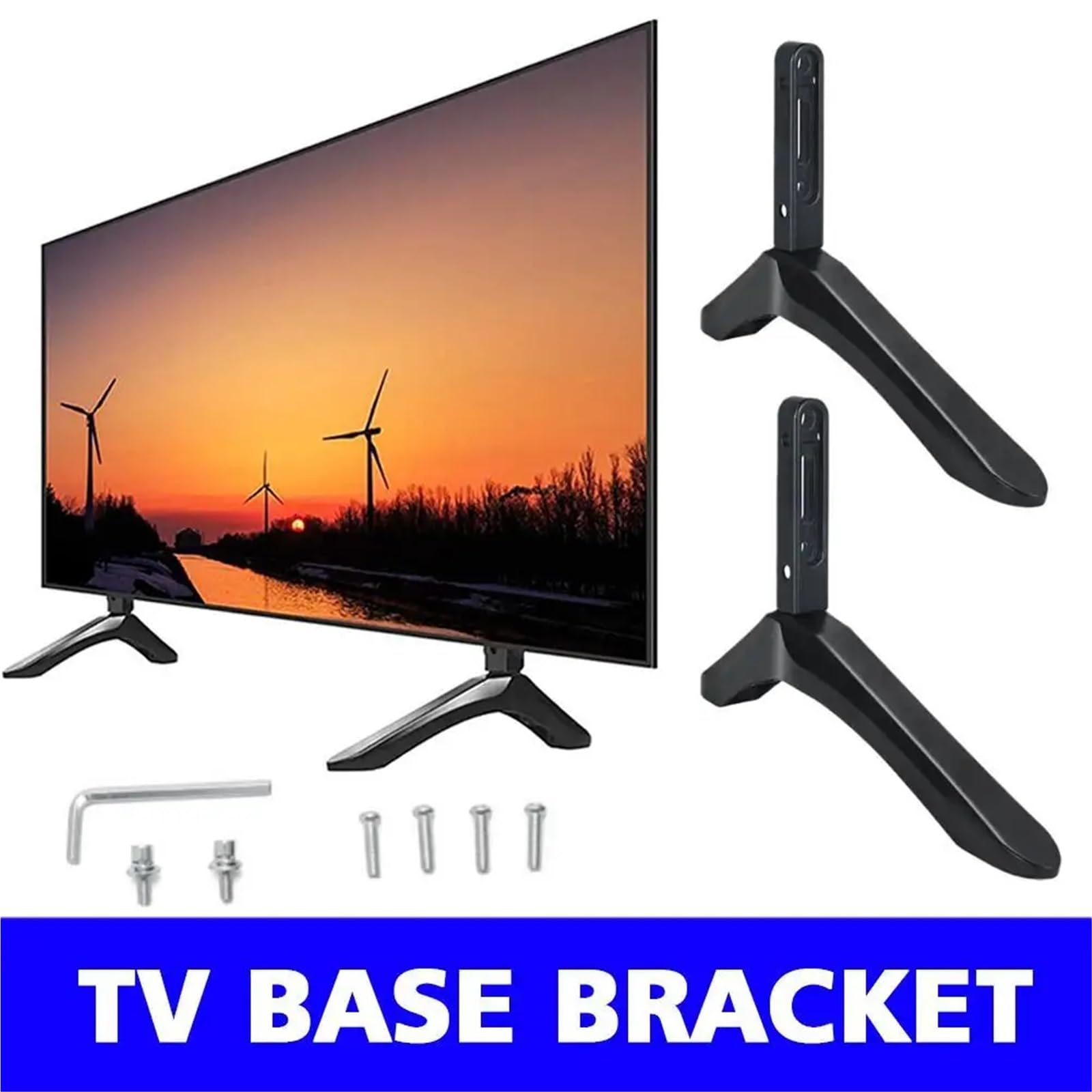 DASEB 2 szt. uniwersalny stojak pod telewizor do telewizora 20-50 mm LCD nie do telewizora czarny uchwyt na telewizor