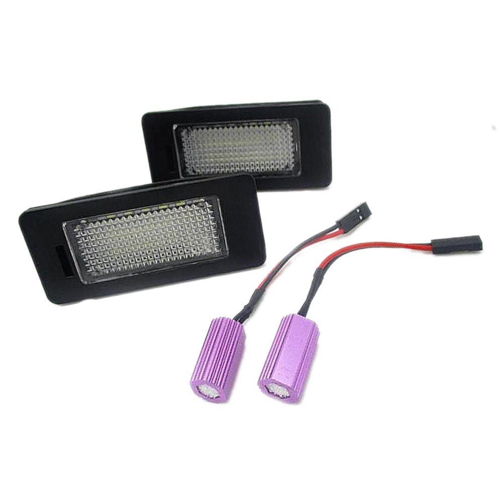 PolarLander 2X Auto Light Led Number Kit de luz de matrícula Canbus Error Free Car-Styling Compatible for VW Golf 6 Golf 7 Wagon Golf Plus Jetta 6 Passat B7 Wagon Sharan 2 Touran 2 Touareg 2