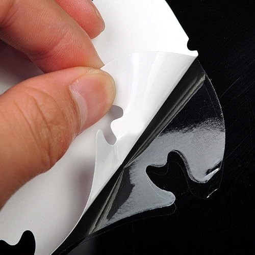 Miniatura 2 de iJDMTOY Juego de 4 películas de protección contra arañazos para manija de puerta, para coche, camión, SUV, ajuste universal, transparentetransparente