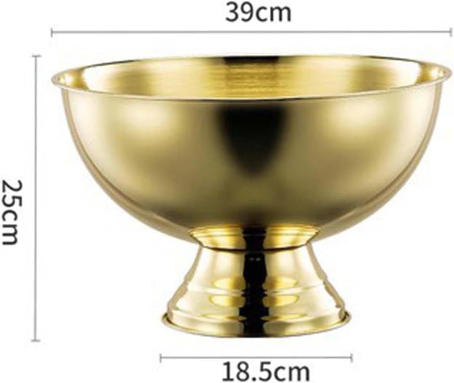 Secchio portaghiaccio Rotondo Multiuso con Manico Robusto per Vino Birra e Feste, Ideale per Frigorifero Matrimonio e rinfreschi, Gold