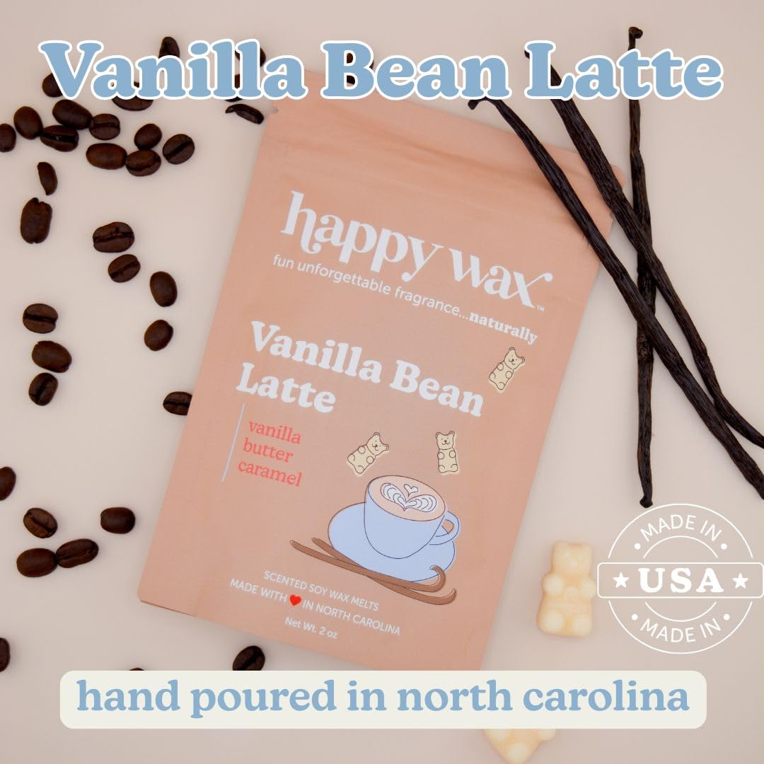 Happy Wax Zapachy kawy (wanilia, latte, 226 g)