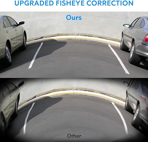 Miniatura 3 de AUTO-VOX Cámara de respaldo CAM7 Pro, impermeable IP69K y corrección ojo de pez, 1080P HD cámara de visión trasera  frontal transparente, cámara de