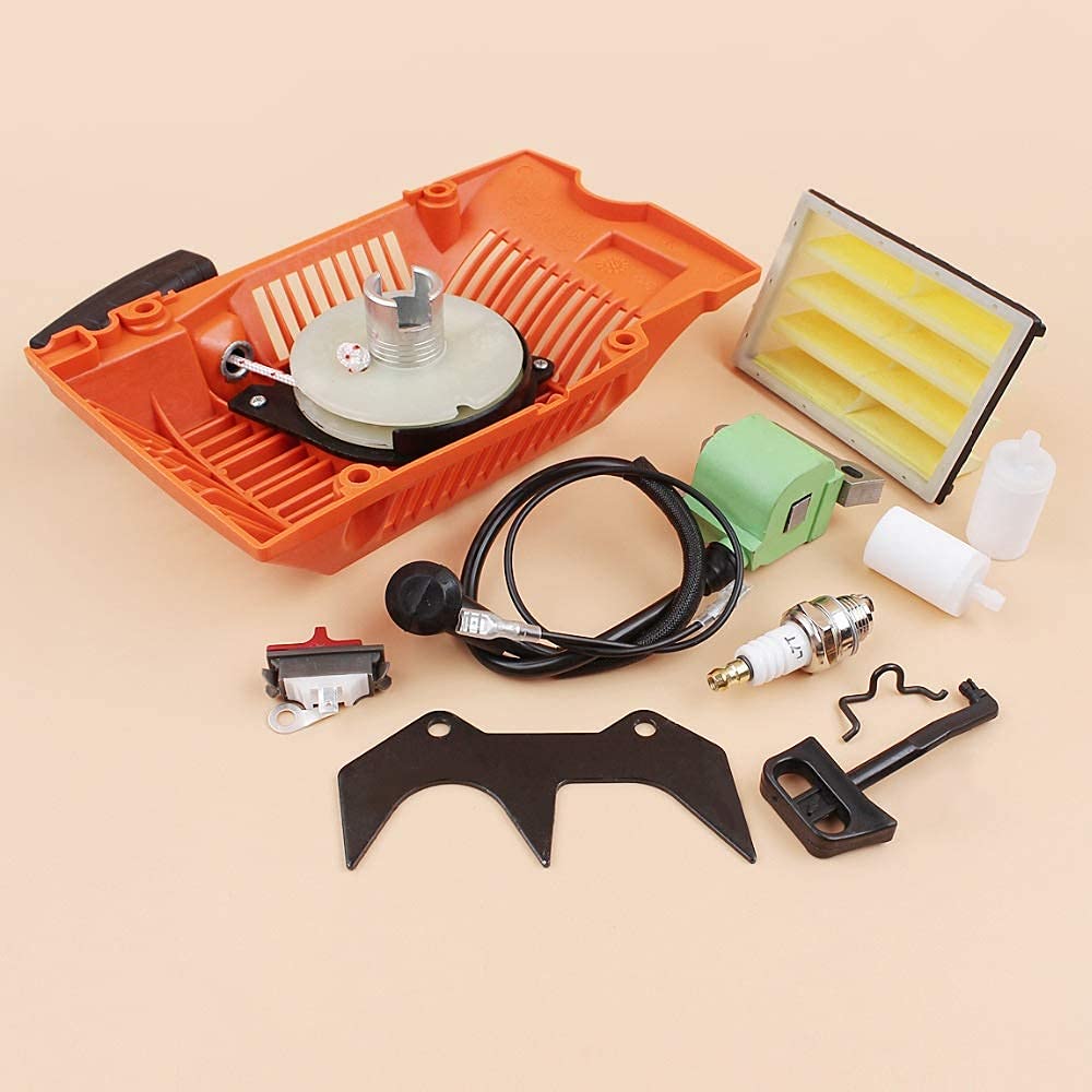 Kit de Filtro de Aire de Bobina de Encendido de Arranque de Retroceso Compatible con Piezas de Motosierra Husqvarna 268272