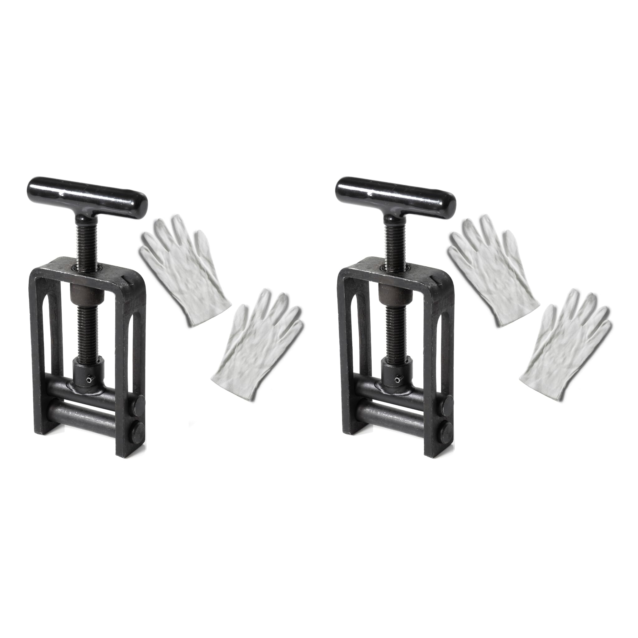 HAWETICO 2-Pack Pipe Squeeze-Off Clamp 0–32 mm (0–1.25 in) Plumbing Hand Tool for Stop Flow, Isolating MDPE/PE/PEX Plastic Water Pipes, Rubber Hoses & Main Feed Lines
