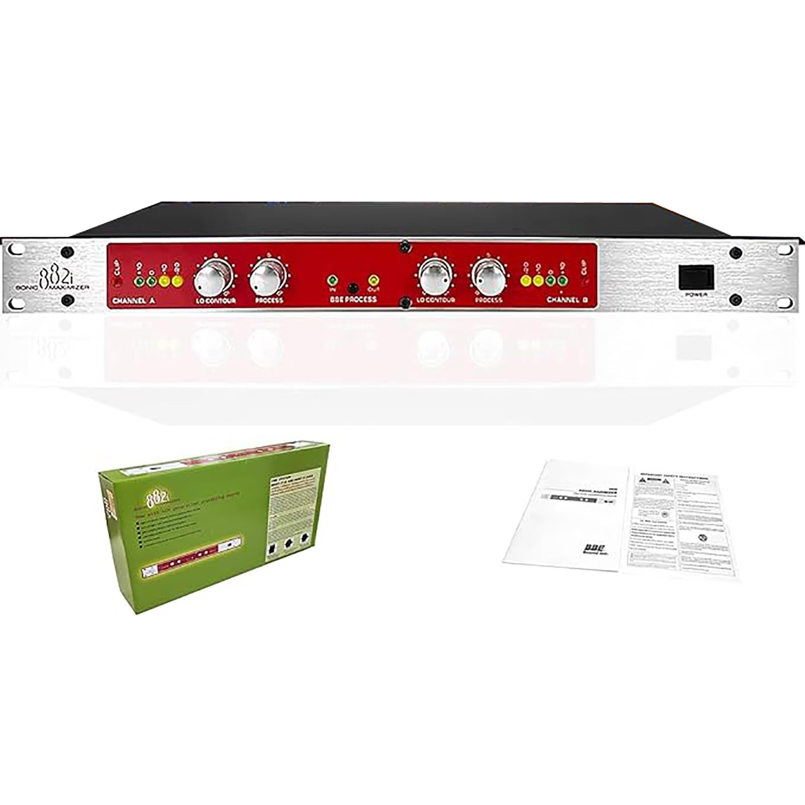 882I Potenciador de audio profesional, maximizador de sonido, procesador de equipos de podcast, mezclador de estudio y procesador de efectos vocales for karaoke en casa, escenarios, transmisiones en v