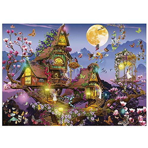 Educa - Elfenhaus | Puzzle 500 Teile für Erwachsene und Kinder ab 11 Jahren, Fantasy Märchen Feen Zauberwelt (19554) – Ansicht 3