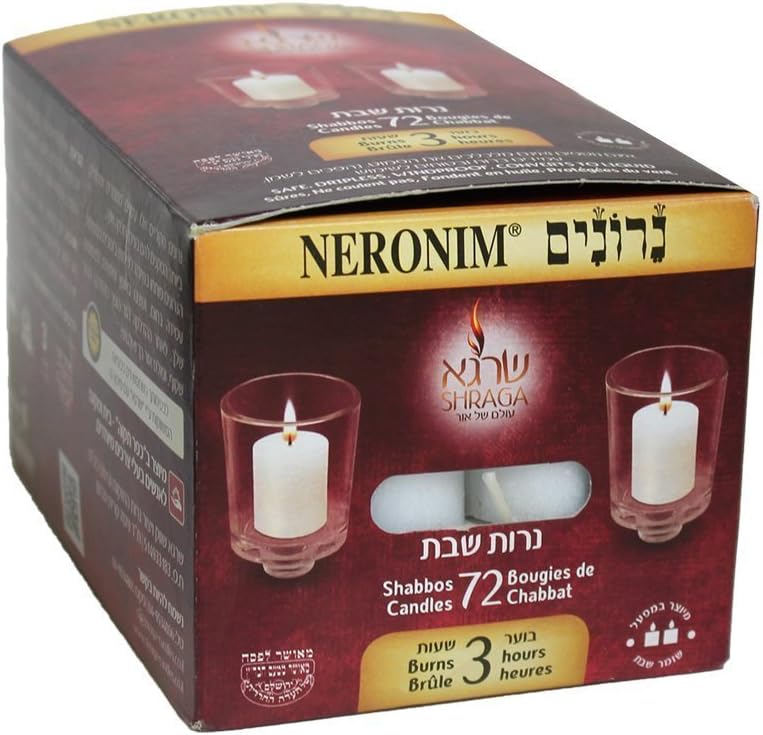 Paskesz Neronim 3 Hour Candles (72 Candles)