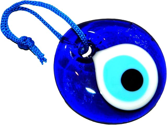 Jeannieparnell 5cm Lucky Evil Eye Nazar Boncuk Turkish Greek Glass Hanging Good Luck Protection