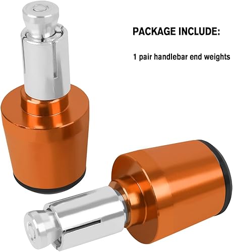Miniatura 8 de HAONEL Pesos universales para manillar de motocicleta, 78 pulgadas, 0.866 in, compatibles con Ninja 400 650 1000 KLR 650 Z900 Z650 Z900RS ZX10R ZX6R