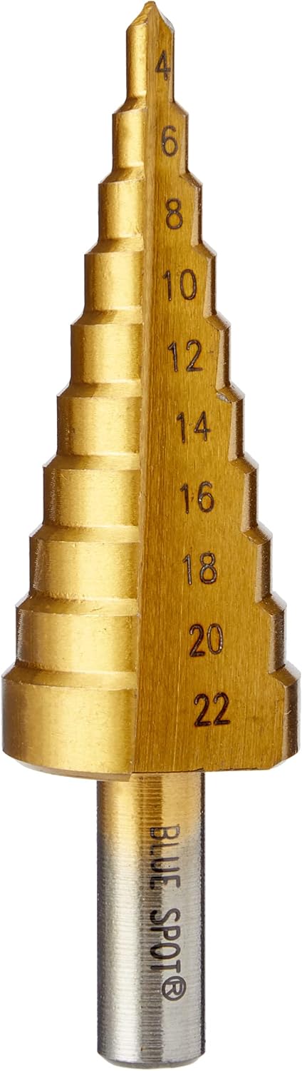 Blue Spot Tools 32050 Step Drill, Bronze, 4-22 mm