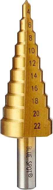 BlueSpot Tools 32050 Step Drill (4-22 mm), Bronze