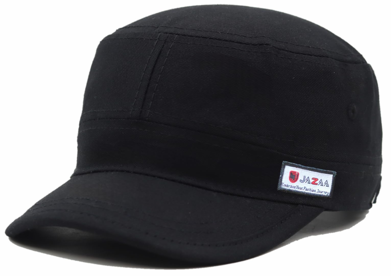 Fashionable Solid Color Unisex Fitted Army Military Cadet Cap