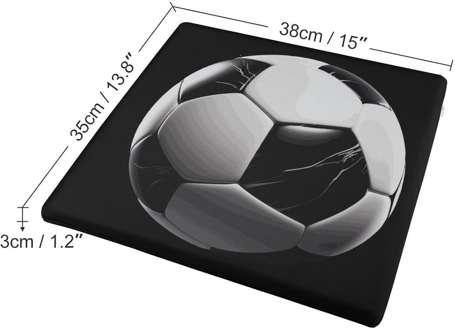 Soccer Ball Floor Pillow Meditation Yoga Cushion Square Chair Cushion Pillows Seating for Adults