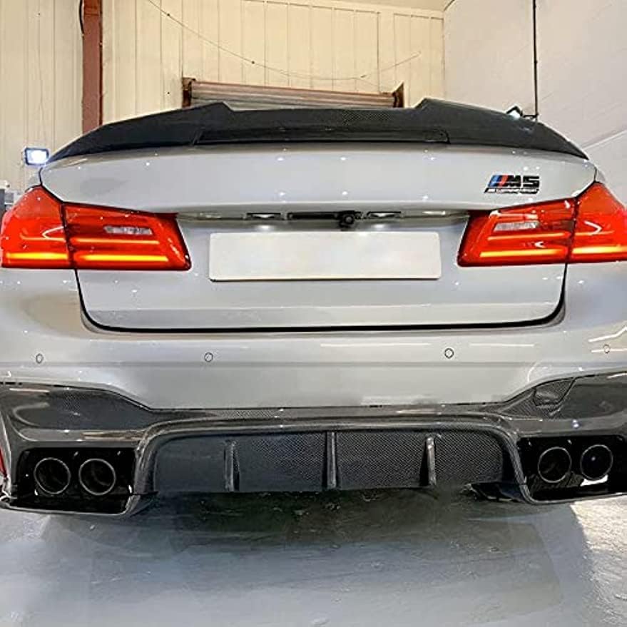 for bmw g30 530i 540i m550i f90 m5 2017-2023 carbon fiber trunk spoiler psm style