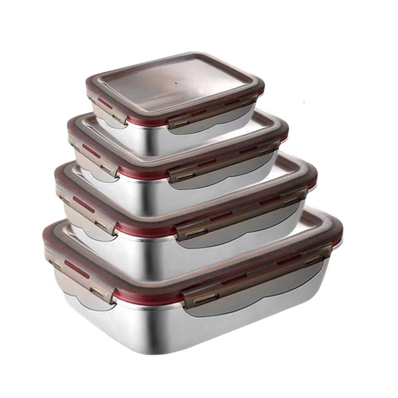 304 Edelstahl-Bento-Box, versiegelt, auslaufsicher, Reiseaufbewahrung, Frischhaltedose, Mikrowelle, Heizung, Hausboxen (X-Large)