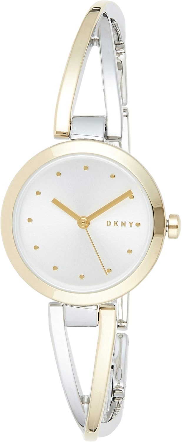 DKNY Crosswalk Quartz Three Hand Silver