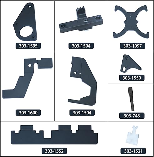 Miniatura 3 de DPTOOL Kit de herramientas de sincronización de árbol de levas Herramienta de bloqueo de alineación de leva y cigüeñal compatible con Ford Volvo
