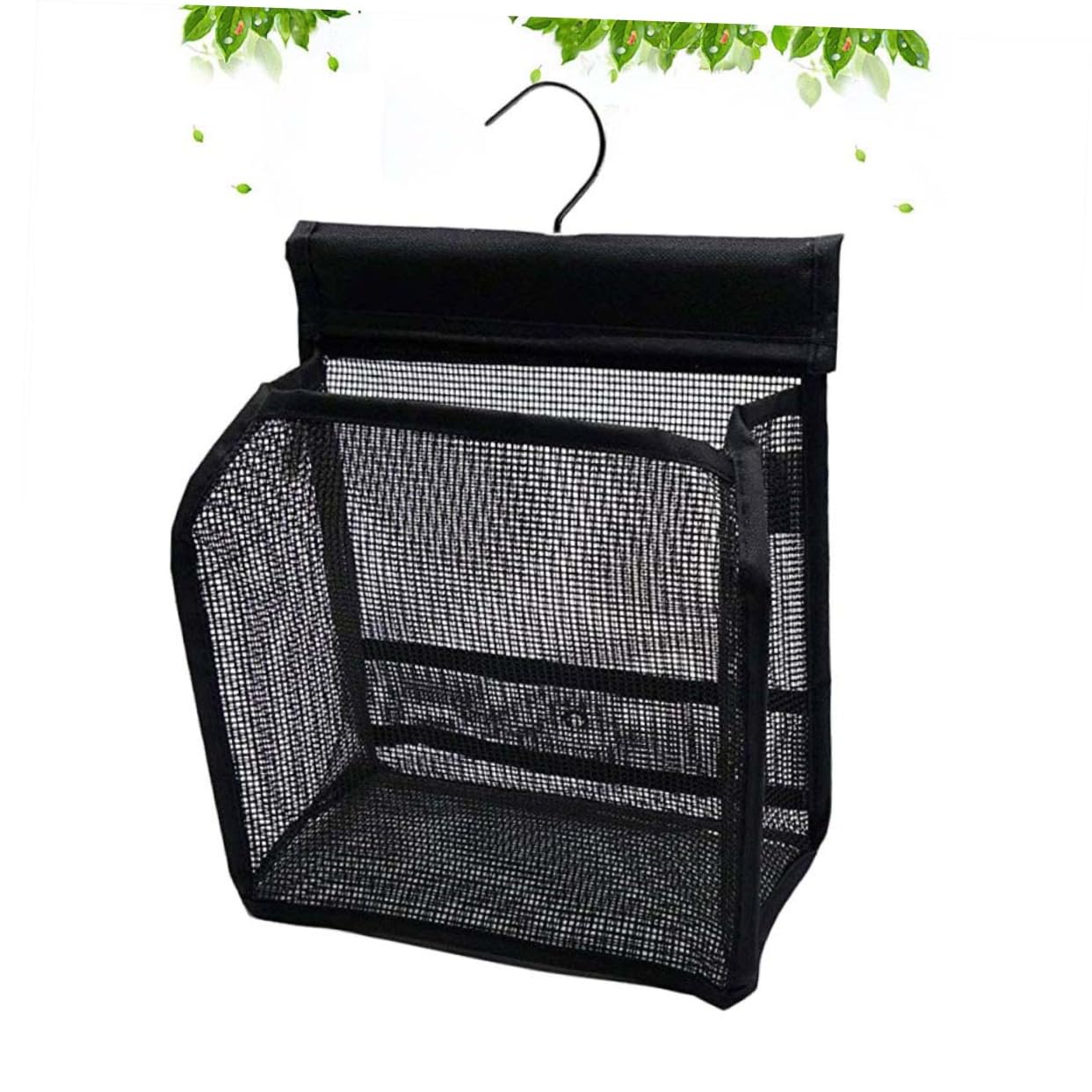 ULTECHNOVO Cestino Doccia Portaoggetti in Pvc Nero 3 Pezzi per Bagno