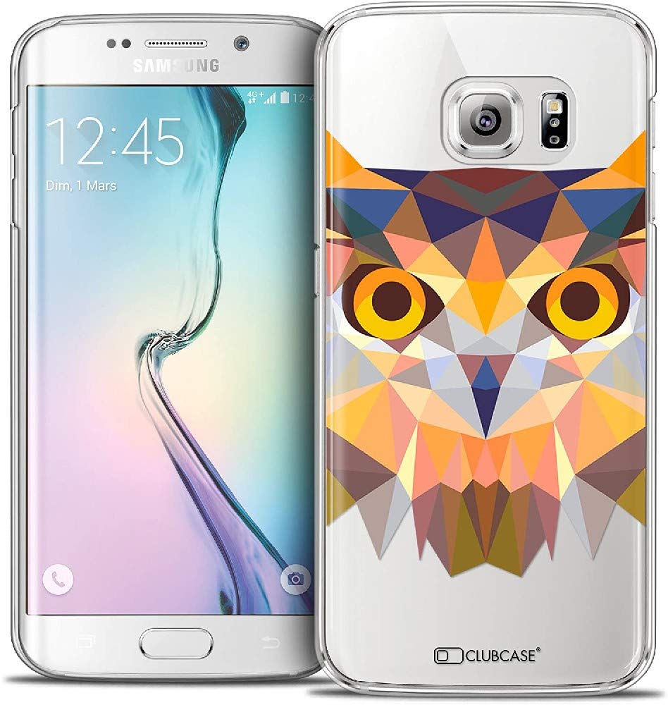 Samsung Galaxy S6 Edge Case, Ultra Thin Polygon Animal Owl Case