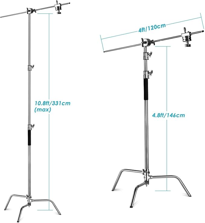 Soporte Pro de Acero Inoxidable con Brazo Extensible 331 cm miniatura 2