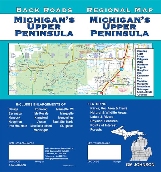 Michigan – Upper Peninsula, Michigan Regional Map