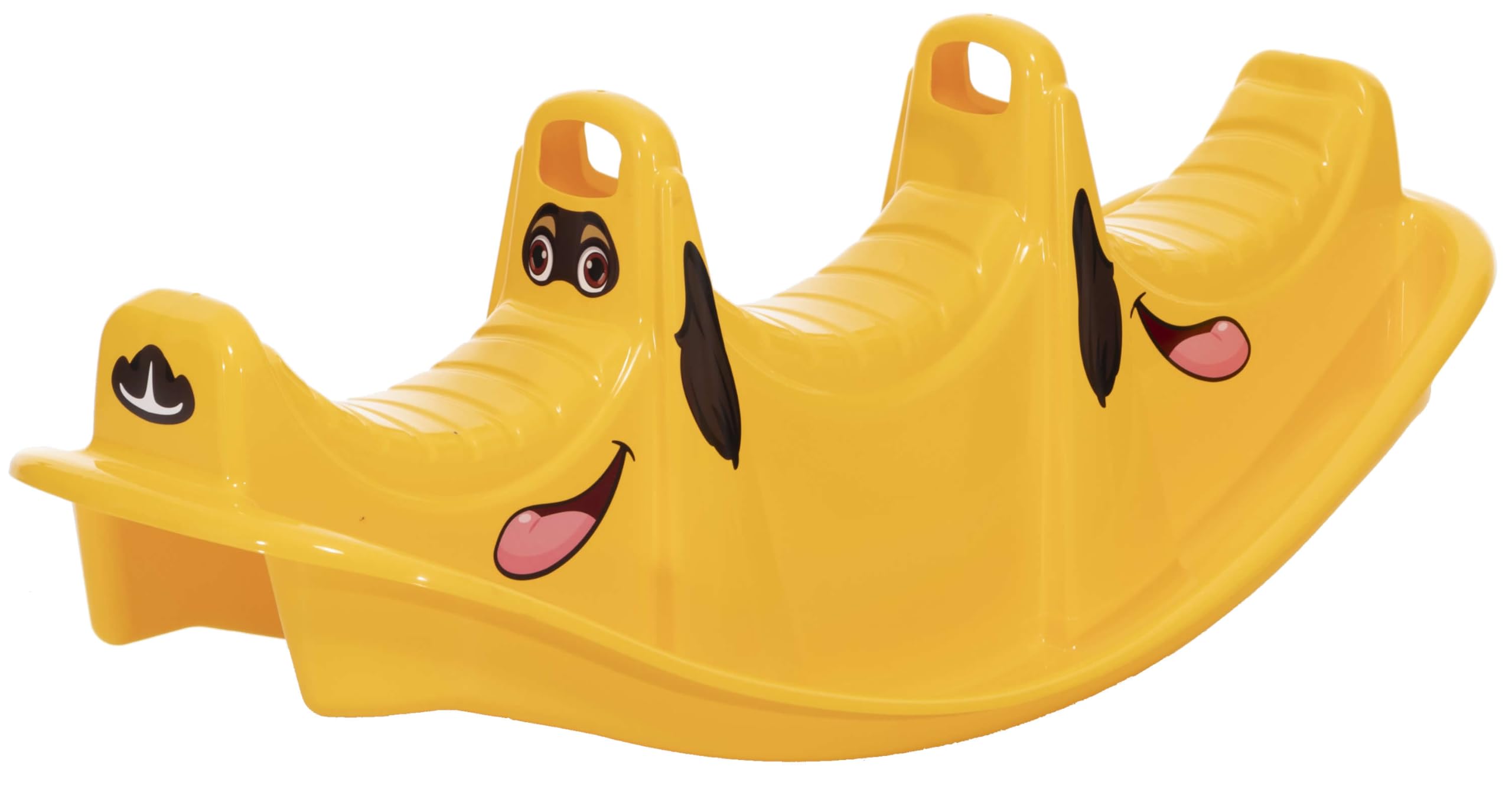 Dohany Wippe Rocker Hund Tier Schaukelwippe Kunststoff Kinder Spielzeug gelb