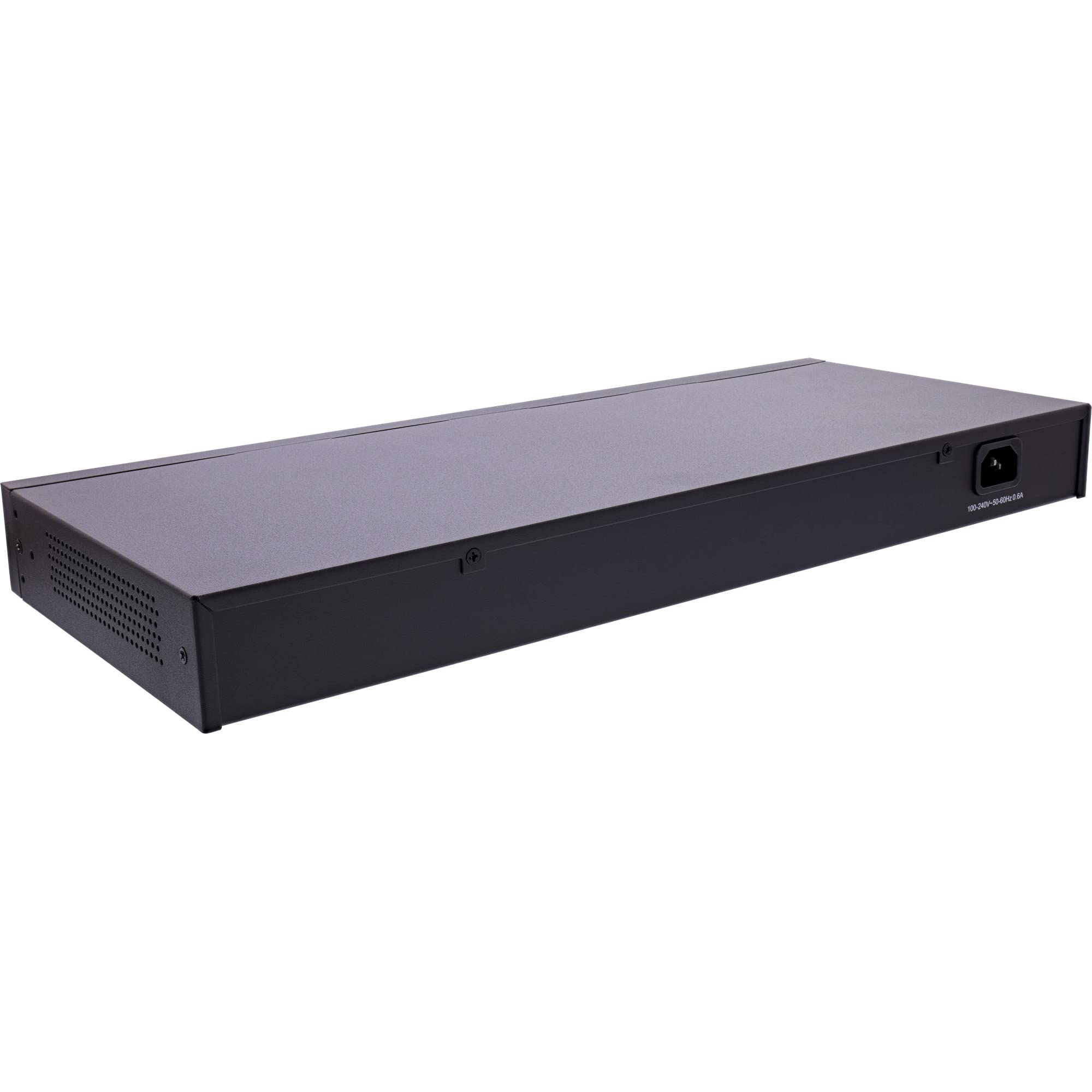 InLine® Conmutador de Red Gigabit (24 Puertos, 1 GBit/s, 48,26 cm/19", Metal, sin Ventilador)