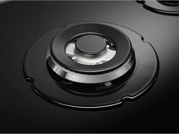 Electrolux Piano Cottura Gas EGG75372K Serie 600, Gas on Glass 75 cm da Incasso, 5 Fuochi, Bruciatore Rapido, Bruciatore Wok, Precisa Regolazione della Fiamma, Sicurezza Sicurgas, 740x510, Nero - 4