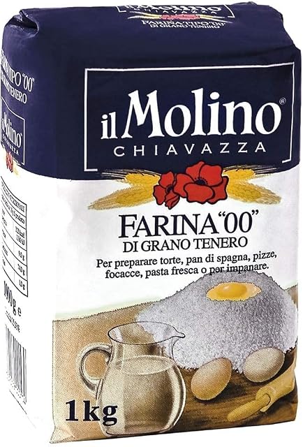 Molino Chiavazza - Premium Italian Plain Wheat Flour 00 - Bread | Pasta | Cake (1Kg)