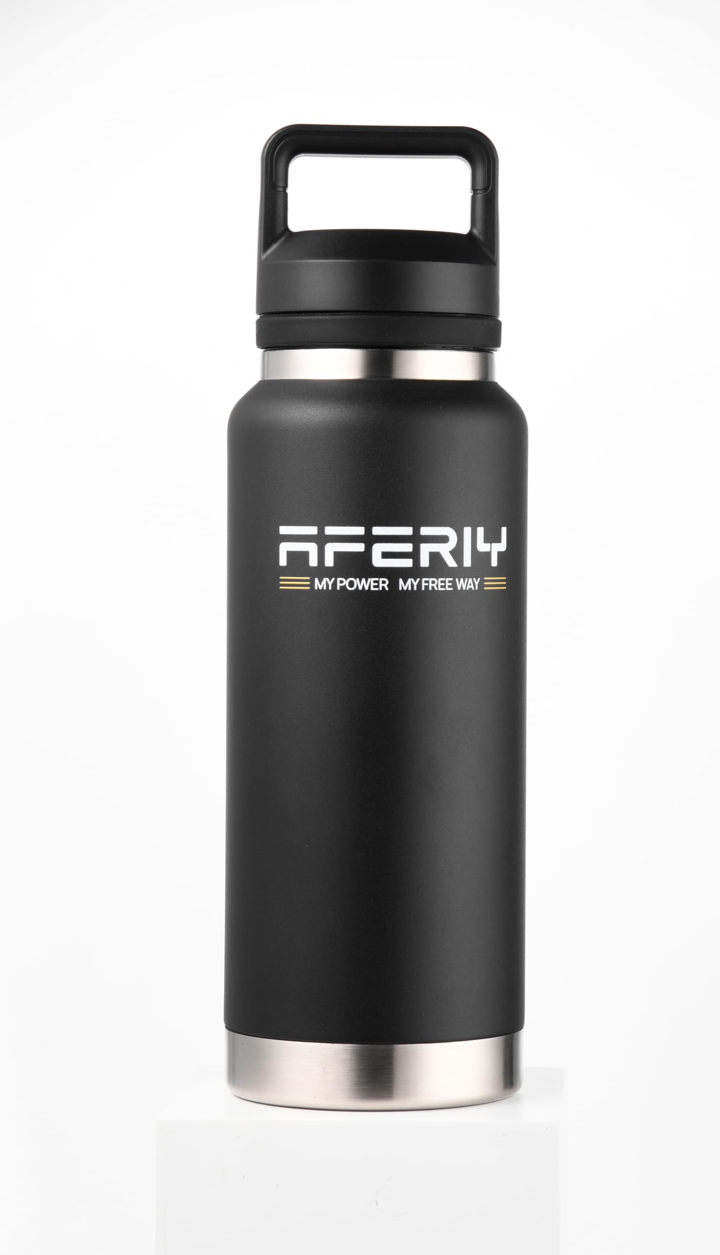 AFERIY - Botella isotérmica, 1100 ml, 37 oz, 0,94 kg, color negro