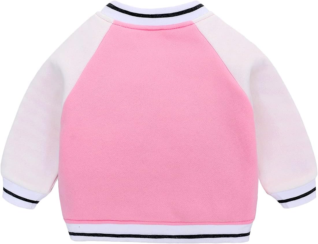 famuka Little Kid Baseball Jacket Warm Cotton Outerwear Toddler Boy Girl Coats - Image 2