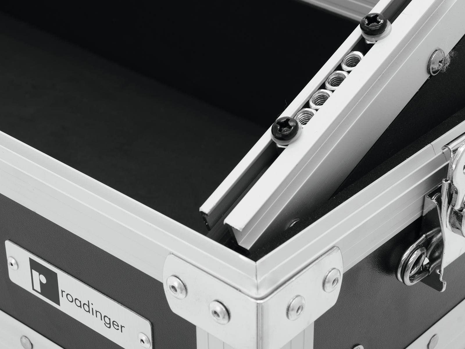 ROADINGER Mixer-Case Profi MCA-19-N, 3HE, schwarz | Flightcase für 483-mm-Geräte (19")