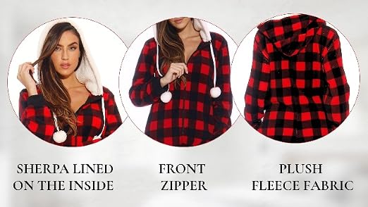 Just Love Adult Onesie Pajamas – Fun Print PJS, Ultra-Soft, Non-Footed, Available In XXL - View #9
