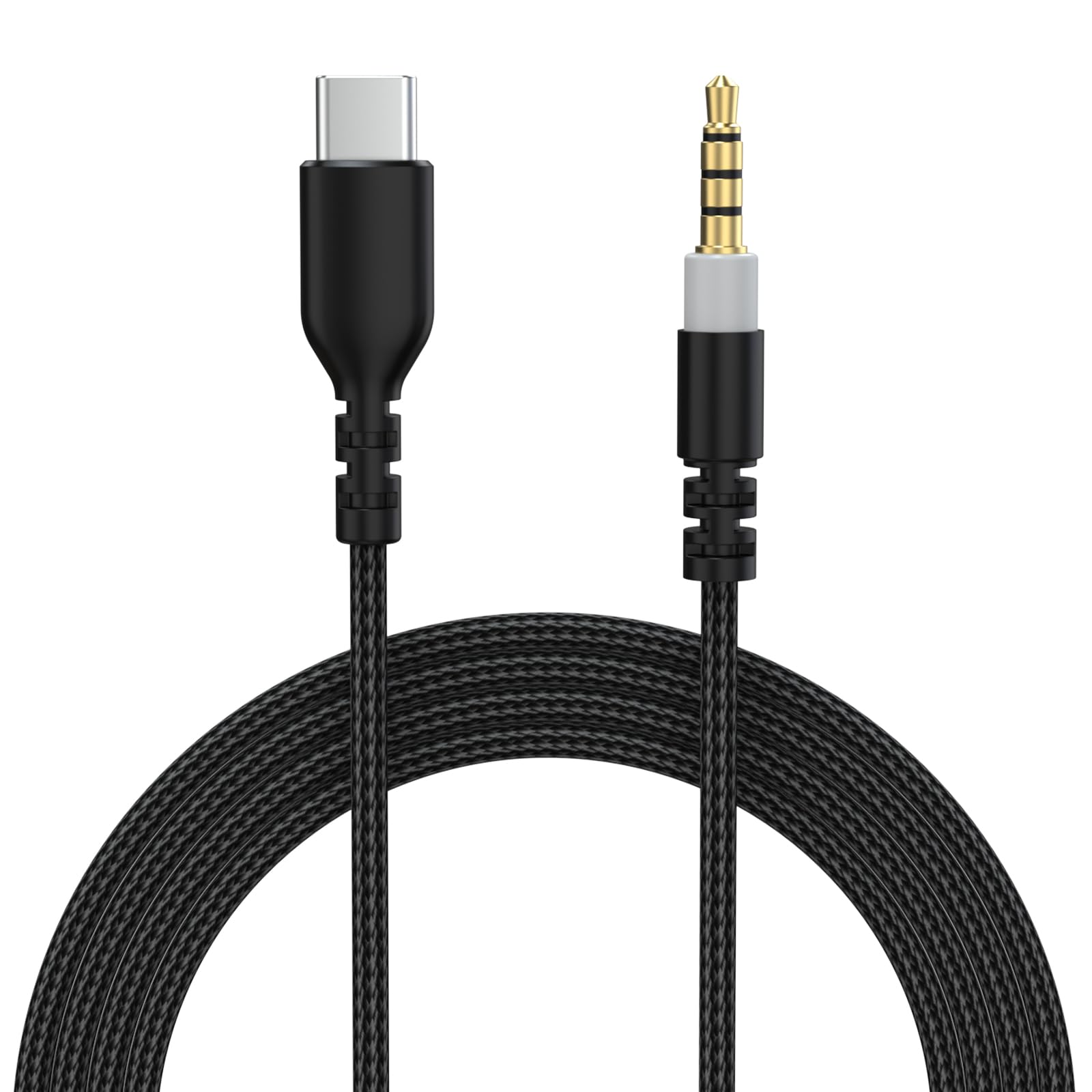 Cable de audio USB C a 3.5 mm para auriculares HyperX Cloud Alpha y Mix en iPhone 17 y PC 2m 8
