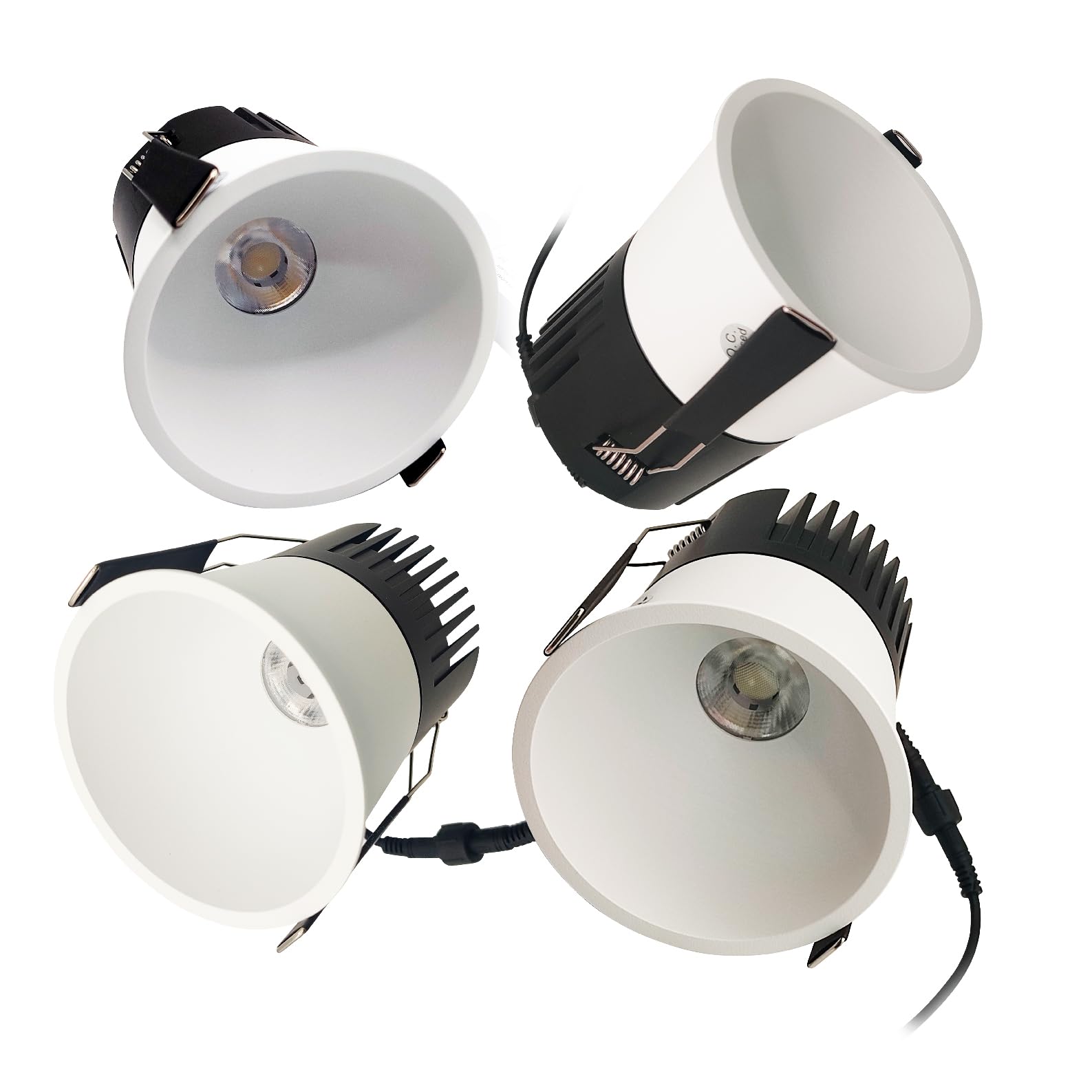LED ATOMANT 4x Downlight LED Empotrable Corte 90mm 18W/20W/24W CCT IP65 | Diametro 98mm, Con Selector de color CCT, 2160 Lumenes, Conexion directa a 220V