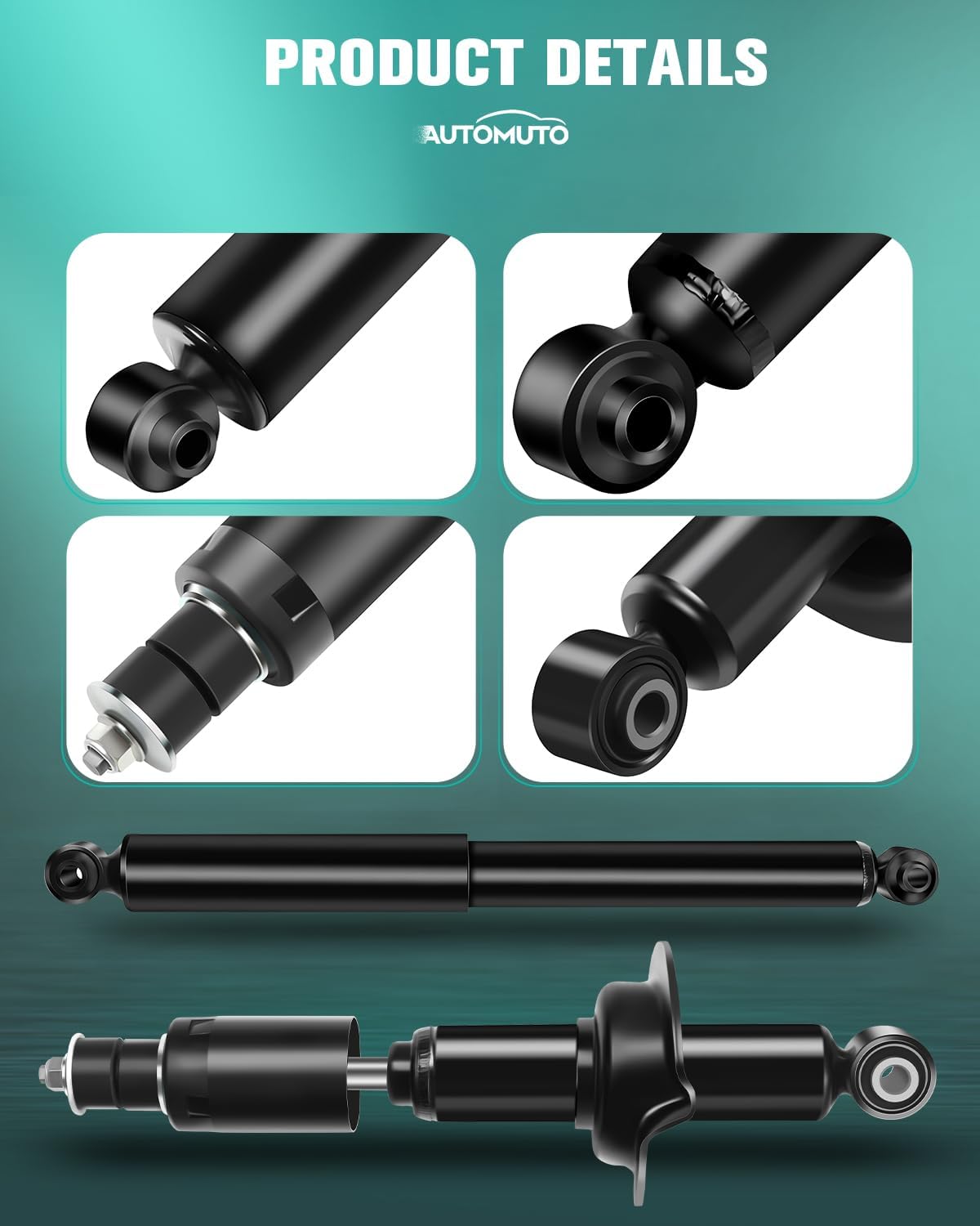 For Nissan (4 pcs) Shocks Absorber AUTOMUTO Auto Shocks Struts 4x Front Rear Fits 2004 2005 2006 2007 2008 2009 2010 2011 2012 2013 2014 for Nissan Titan 345043 341600