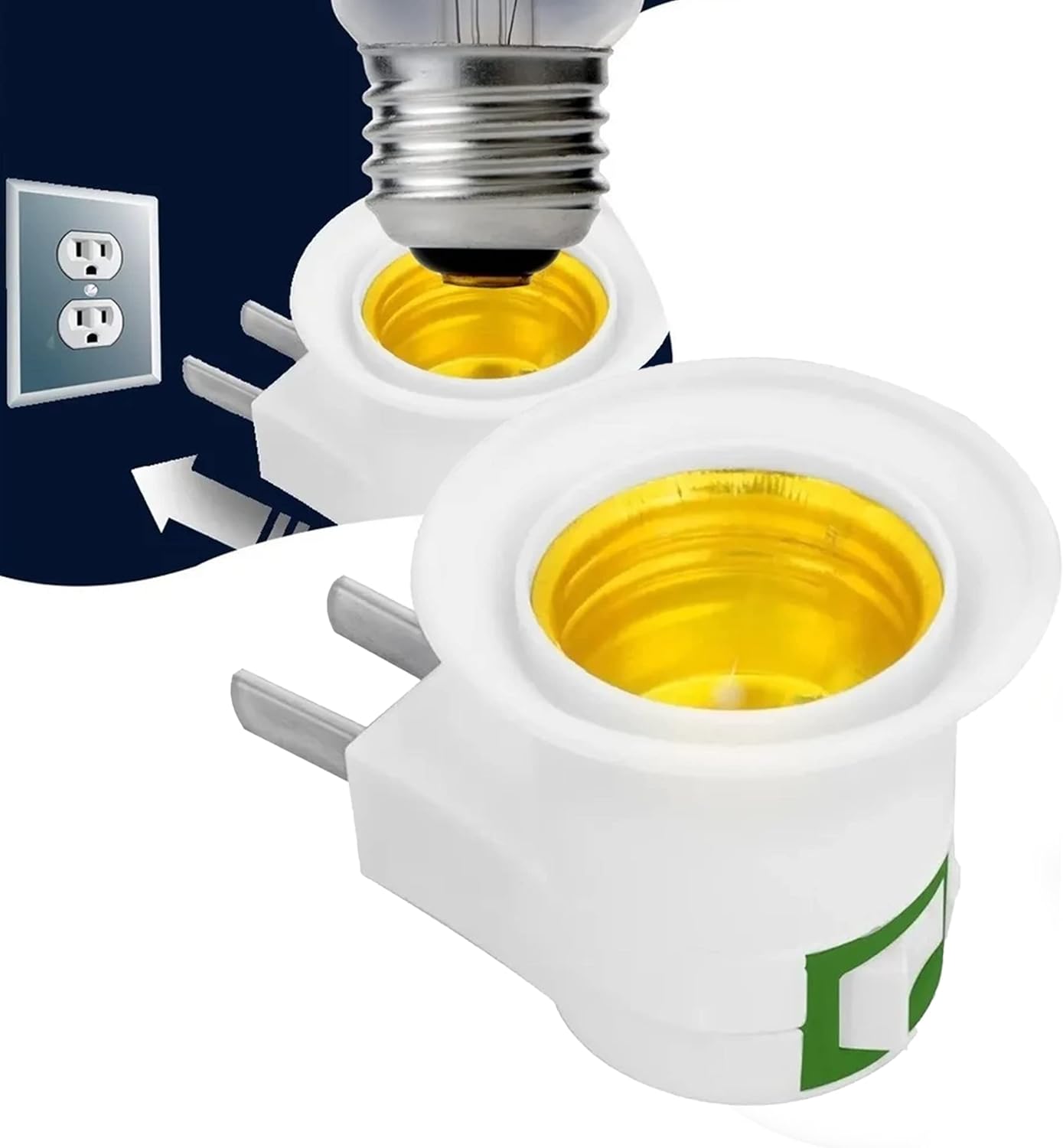 WIMU Adaptador Enchufe Socket Con Clavija Apagador 110v Incluye 2