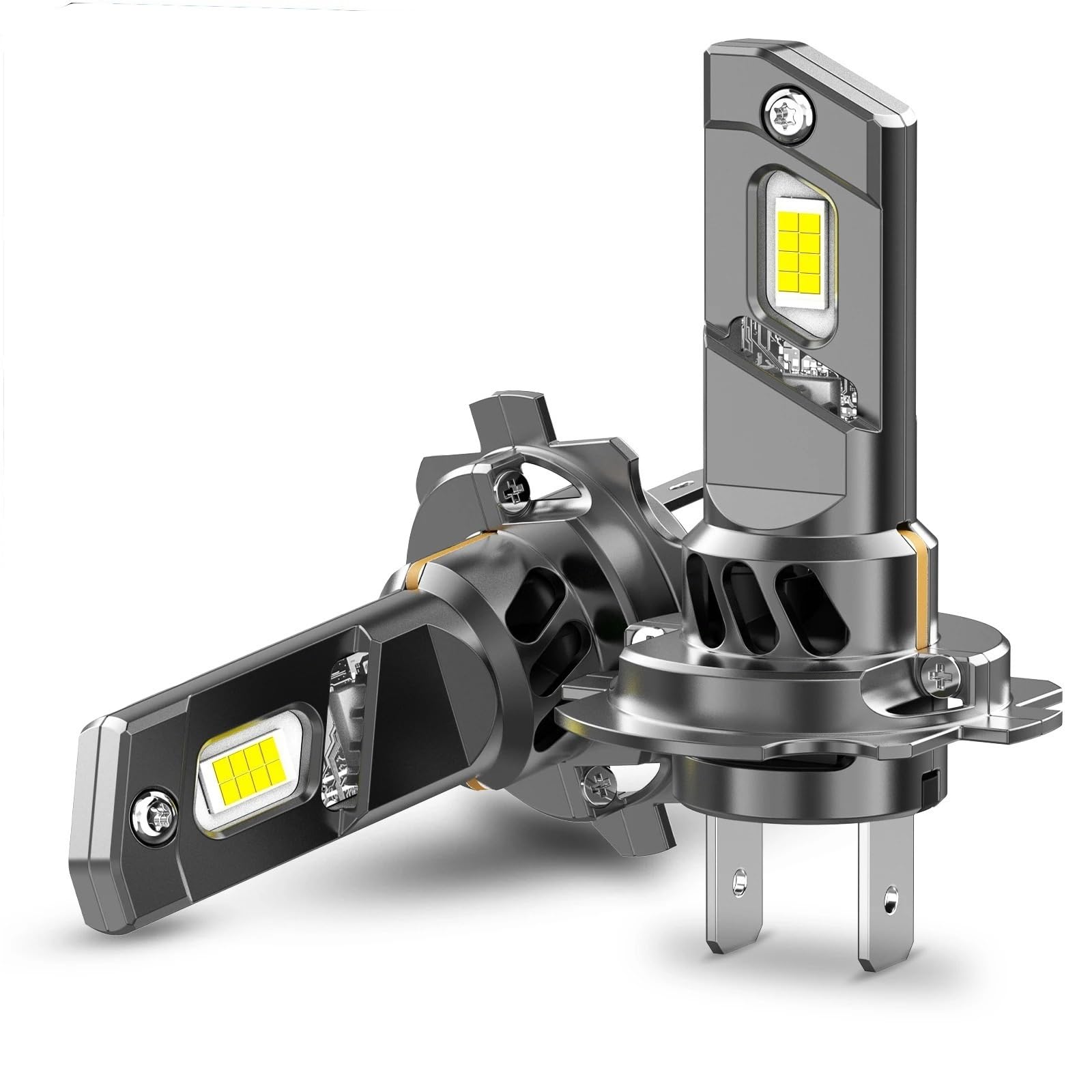 Ampoules de phares LED H7 CANBUS 70W 10000LM 1:1, Mini Phare de Voiture Turbo, Lampes à Diode Automatique adaptées for V|W 6000K 12V Z22
