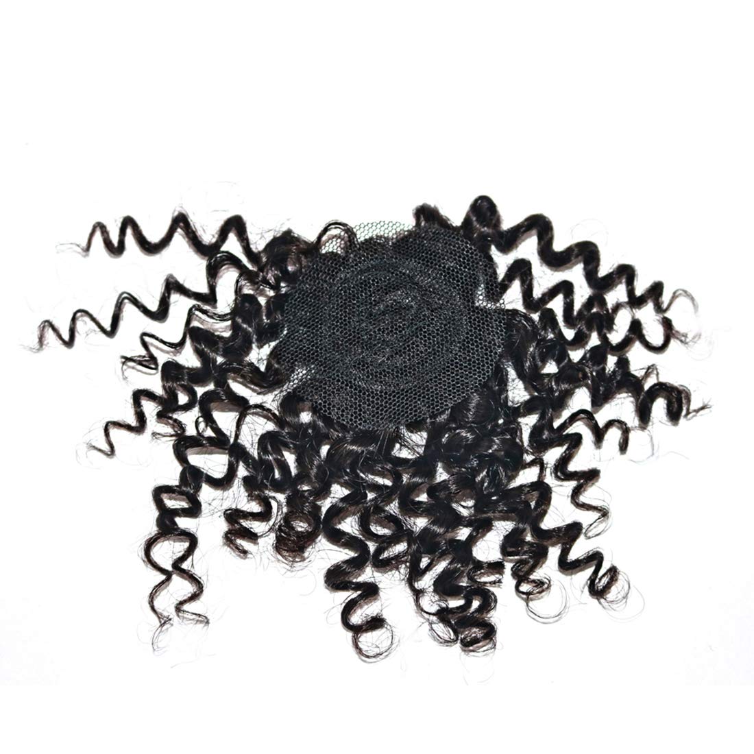 Chisu paquetes de pelo corto de onda profunda peruana virgen cabello humano rizado paquetes de 6 pulgadas color negro natural (6 piezas 6 pulgadas = aproximadamente 234 gramos)