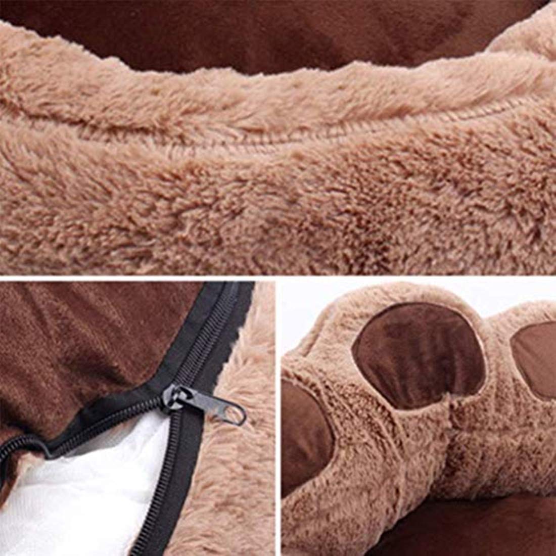 ITODA Hundeschlafplatz Rutschfestes Hundebett Hundesofa Extra Weich Haustierbett Warme Hundematratze Haustier Schlafplatz Abwaschbares Katzenbett Rund Hundematte Tierbett für Kleine/Mittlere Hunde