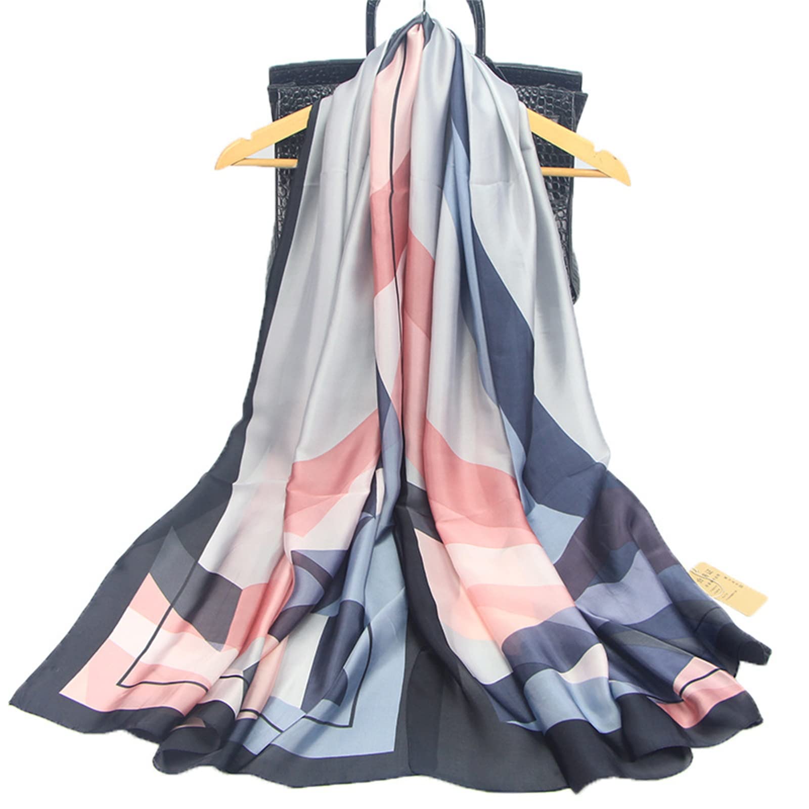 WEIGEER Silk Scarf Women Sciarpa di seta da donna, scialle fazzoletto per lunga sciarpa leggera, da spiaggia, cintura vintage scialle Christmas Decorations Scarf Belt Butterfly Shawl