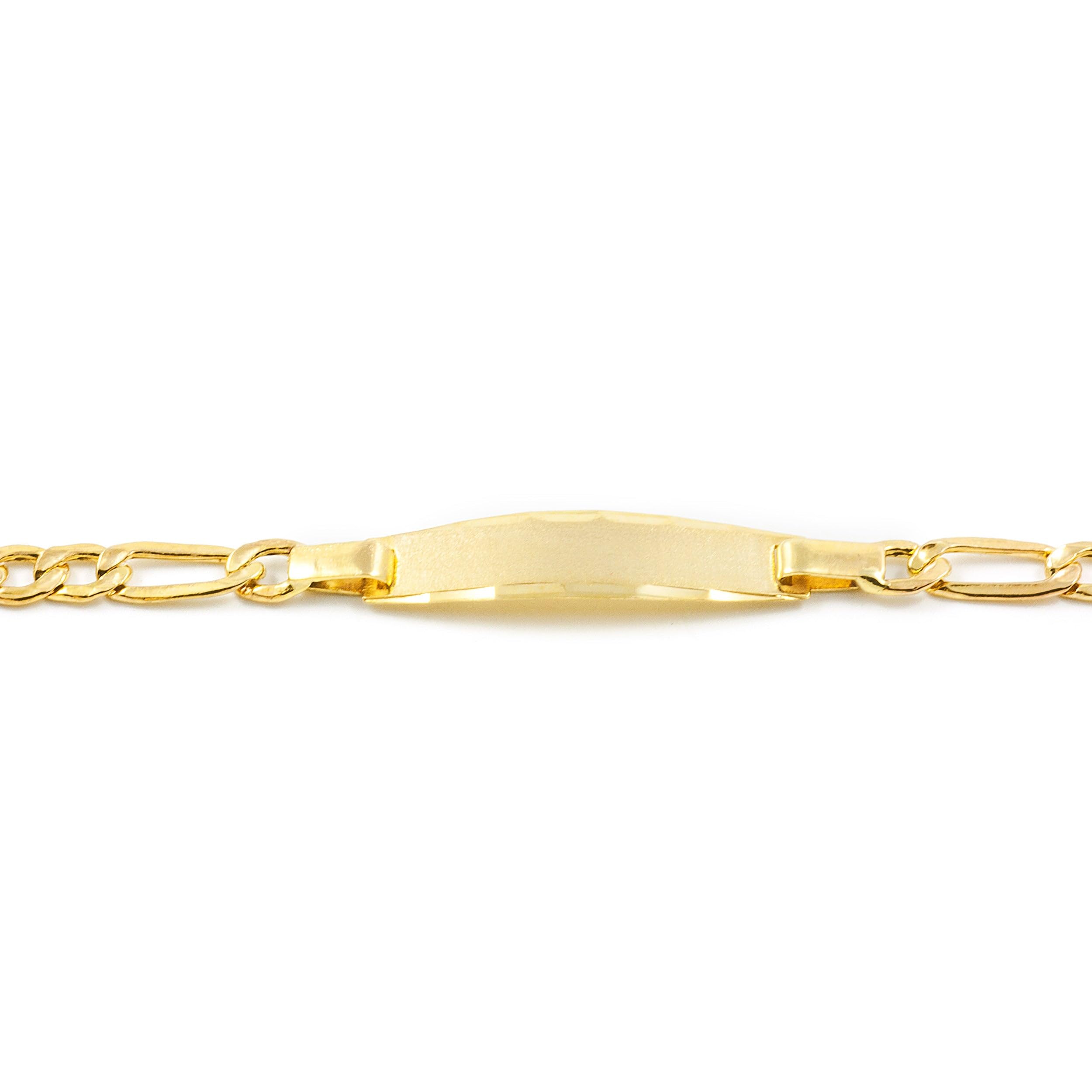 Monde Petit Bracelet Enfant Or Jaune 9 Carats - Coffret cadeau - Certificat de garantie