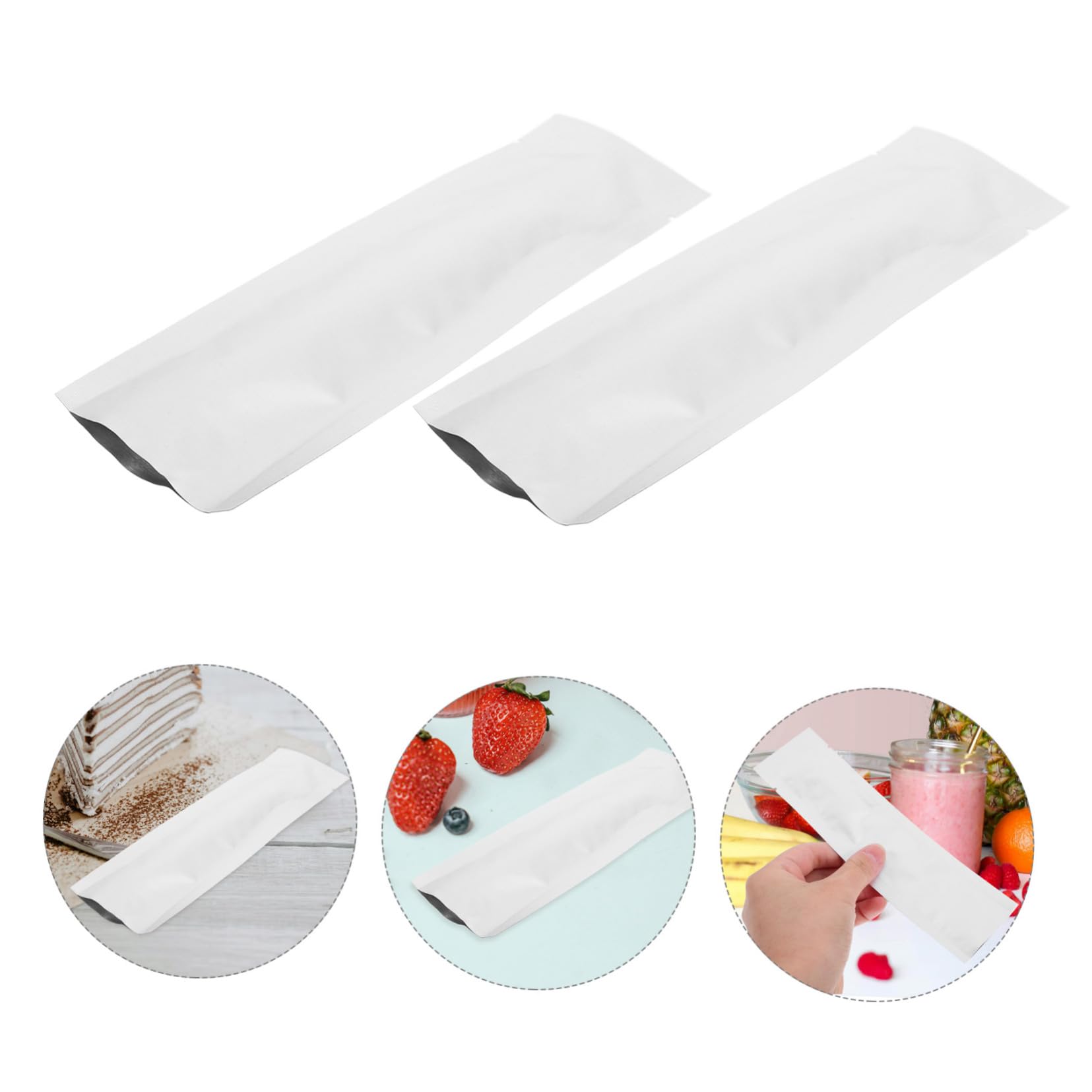 ULTECHNOVO 400pezzi Sacchetti Sottovuoto Per Alimenti Buste Per Conservazione Di Polveri e Bevande Design e Pratico Per Proteine e Snack