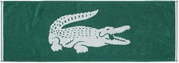 Lacoste LN007J13200 Official Alligator Logo Jacquard Sports Towel