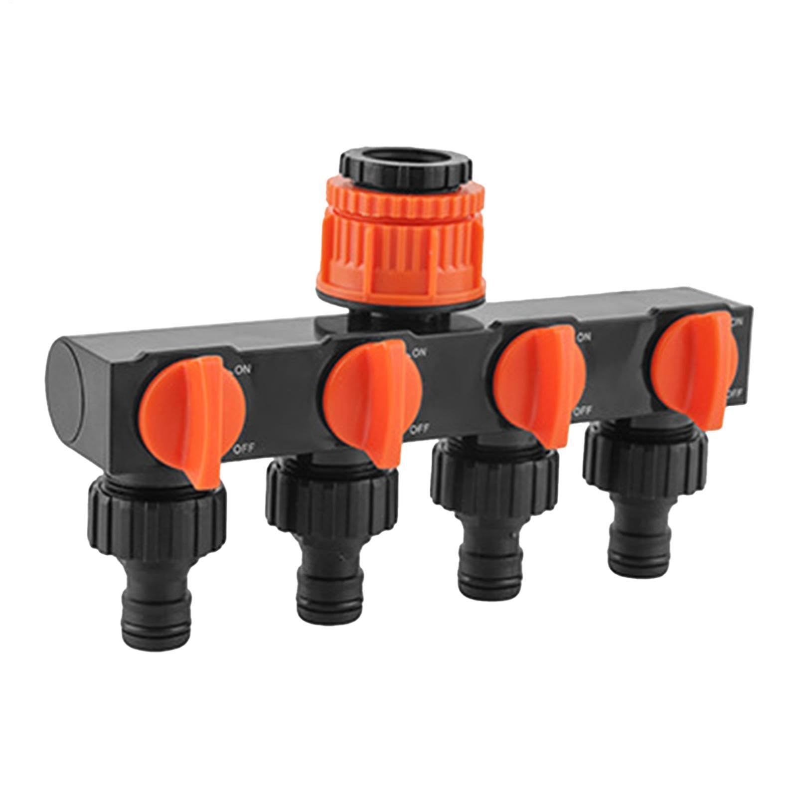 Adaptateur de robinet étanche à 4 voies et vannes individuelles