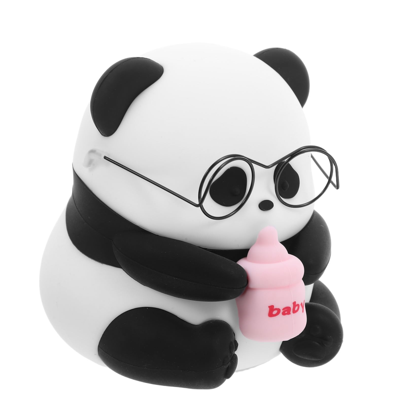 Uonlytech Lámpara Nocturna Panda de Silicona Recargable con Luz LED Regulable para Habitación Infantil y Dormitorio