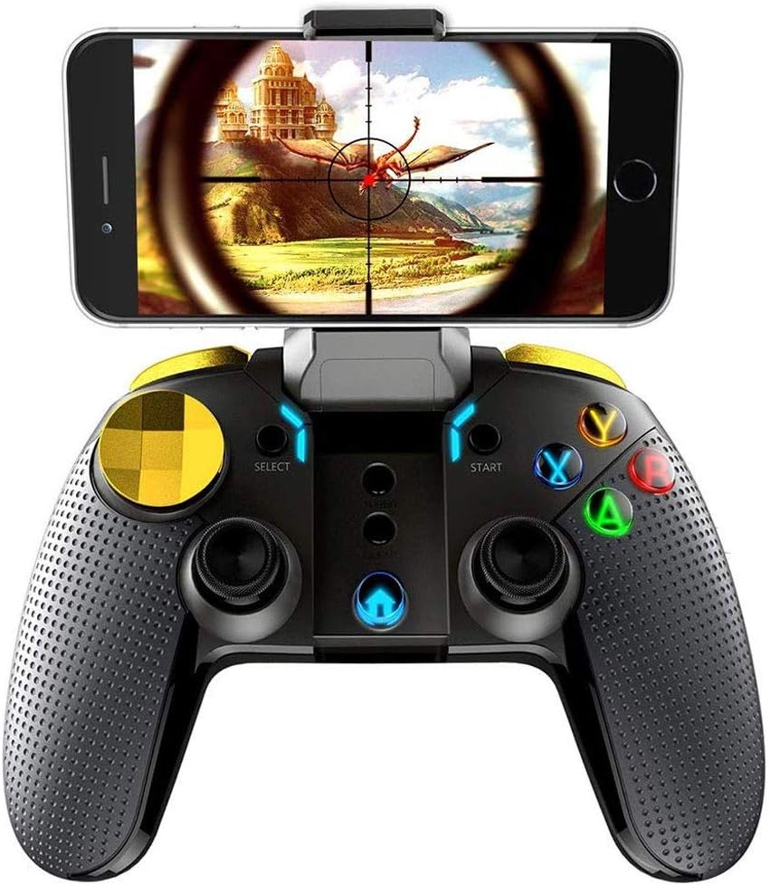 MQQ Mobile Game Controller Wireless Gamepad Multimedia Game Controller Compatible with iOS Android Phone Window PC Directly connected to Android Iphone